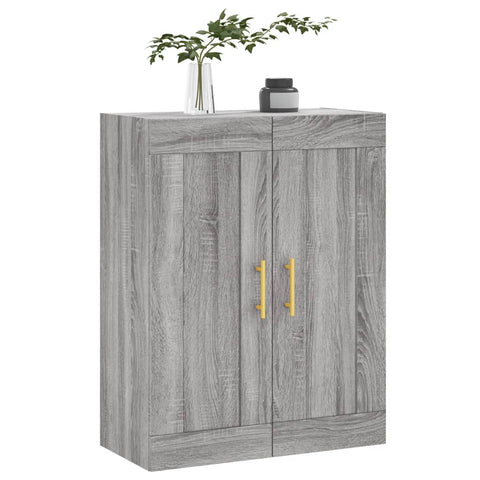 vidaXL Wall Mounted Cabinet Grey Sonoma 69.5x34x90 cm Engineered Wood