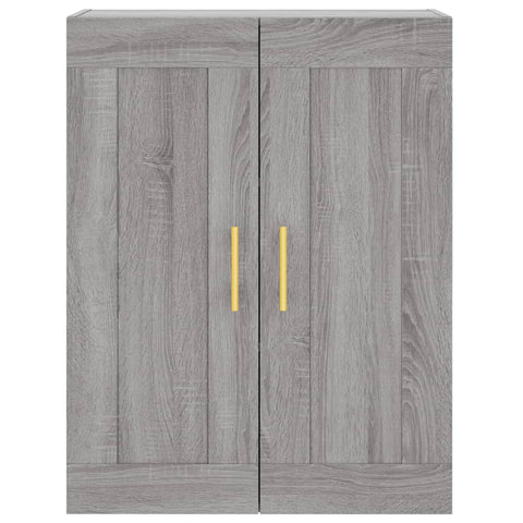 vidaXL Wall Mounted Cabinet Grey Sonoma 69.5x34x90 cm Engineered Wood