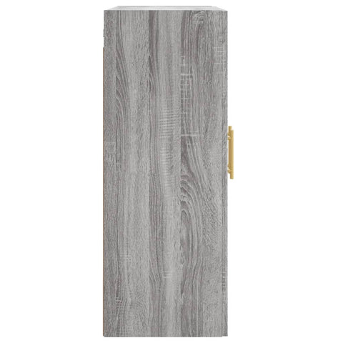 vidaXL Wall Mounted Cabinet Grey Sonoma 69.5x34x90 cm Engineered Wood