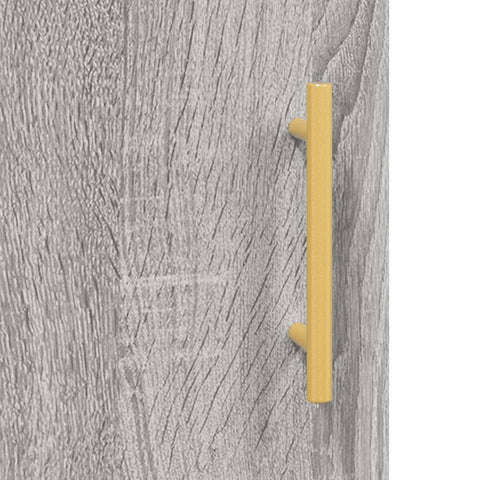 vidaXL Wall Mounted Cabinet Grey Sonoma 69.5x34x90 cm Engineered Wood