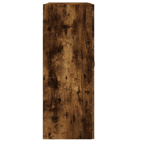 vidaXL Wall Mounted Cabinet Smoked Oak 69.5x34x90 cm Engineered Wood