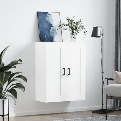 vidaXL Wall Mounted Cabinet White 69.5x34x90 cm Engineered Wood