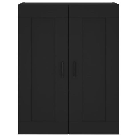 vidaXL Wall Mounted Cabinet Black 69.5x34x90 cm Engineered Wood