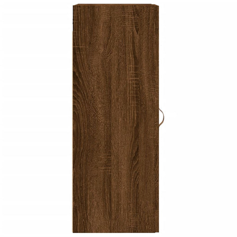 vidaXL Wall Mounted Cabinet Brown Oak 34.5x34x90 cm Engineered Wood