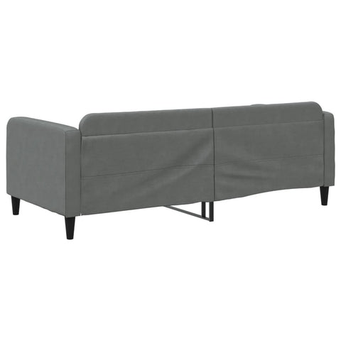 vidaXL Day Bed without Mattress Dark Grey 90x190 cm Single Fabric