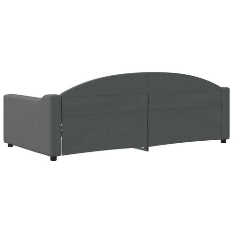 vidaXL Day Bed without Mattress Dark Grey 90x190 cm Single Fabric