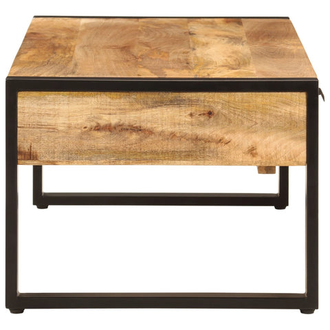 vidaXL Coffee Table 100x54x40 cm Solid Wood Mango and Iron