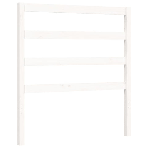vidaXL Bed Frame without Mattress White Small Single Solid Wood Pine