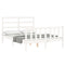 vidaXL Bed Frame without Mattress White 140x190 cm Solid Wood Pine