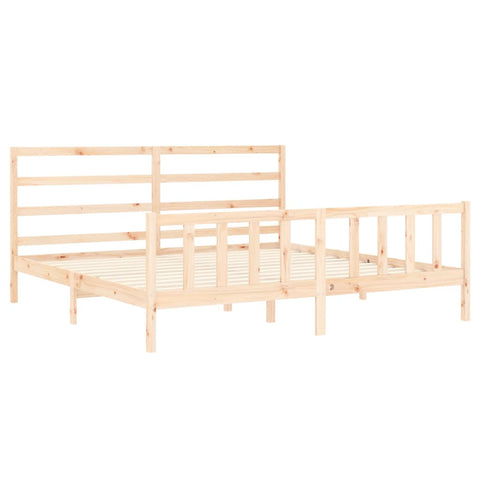 vidaXL Bed Frame without Mattress 200x200 cm Solid Wood Pine