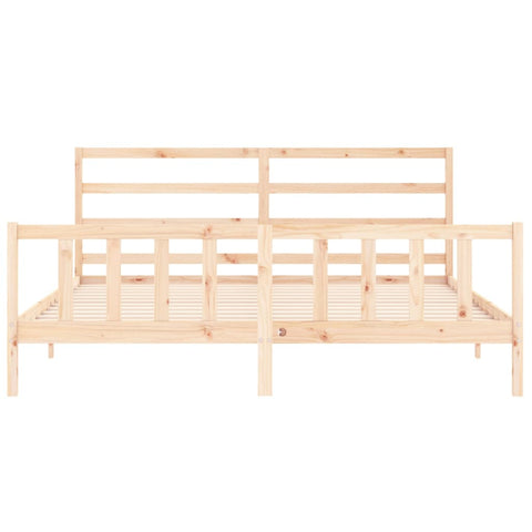 vidaXL Bed Frame without Mattress 200x200 cm Solid Wood Pine