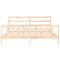 vidaXL Bed Frame without Mattress 200x200 cm Solid Wood Pine