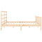 vidaXL Bed Frame without Mattress 200x200 cm Solid Wood Pine