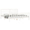 vidaXL Bed Frame without Mattress White 200x200 cm Solid Wood Pine