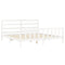 vidaXL Bed Frame without Mattress White 200x200 cm Solid Wood Pine