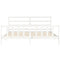 vidaXL Bed Frame without Mattress White 200x200 cm Solid Wood Pine