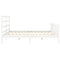 vidaXL Bed Frame without Mattress White 200x200 cm Solid Wood Pine