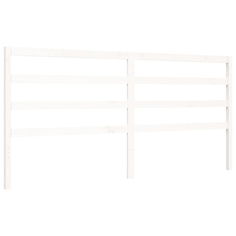 vidaXL Bed Frame without Mattress White 200x200 cm Solid Wood Pine