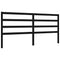 vidaXL Bed Frame without Mattress Black 200x200 cm Solid Wood Pine
