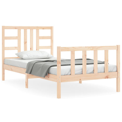 vidaXL Bed Frame without Mattress 100x200 cm Solid Wood Pine