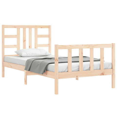 vidaXL Bed Frame without Mattress 100x200 cm Solid Wood Pine