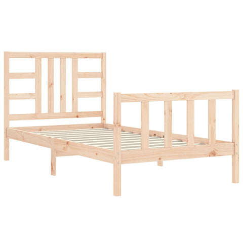 vidaXL Bed Frame without Mattress 100x200 cm Solid Wood Pine