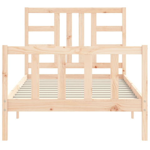 vidaXL Bed Frame without Mattress 100x200 cm Solid Wood Pine