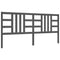vidaXL Bed Frame without Mattress Grey 200x200 cm Solid Wood Pine