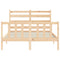 vidaXL Bed Frame without Mattress 140x200 cm Solid Wood Pine