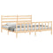 vidaXL Bed Frame without Mattress 200x200 cm Solid Wood Pine