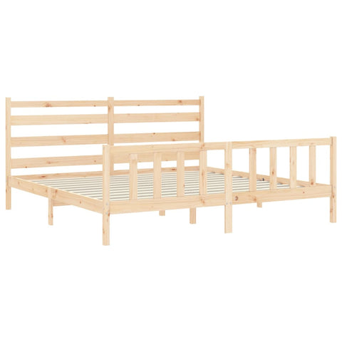 vidaXL Bed Frame without Mattress 200x200 cm Solid Wood Pine
