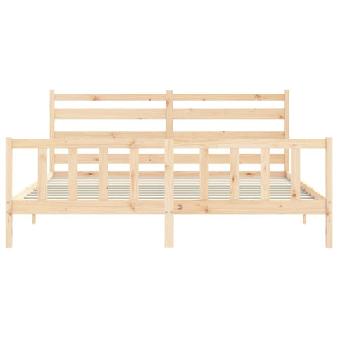 vidaXL Bed Frame without Mattress 200x200 cm Solid Wood Pine