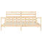 vidaXL Bed Frame without Mattress 200x200 cm Solid Wood Pine