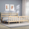 vidaXL Bed Frame without Mattress 200x200 cm Solid Wood Pine