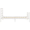 vidaXL Bed Frame without Mattress White 90x190 cm Single Solid Wood Pine