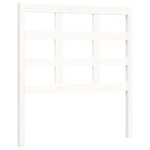 vidaXL Bed Frame without Mattress White 90x190 cm Single Solid Wood Pine
