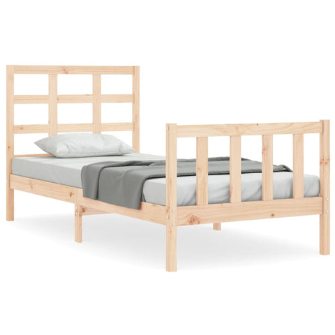 vidaXL Bed Frame without Mattress 90x200 cm Solid Wood Pine