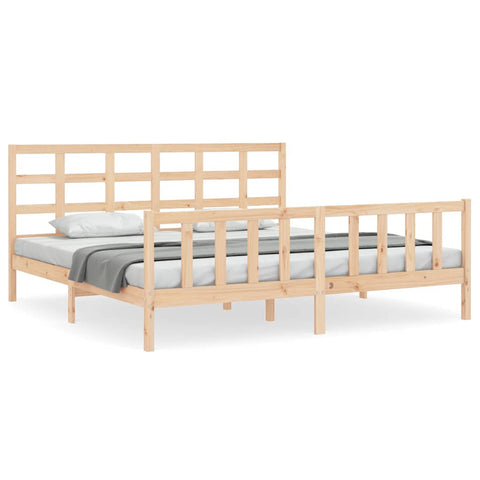 vidaXL Bed Frame without Mattress 200x200 cm Solid Wood Pine