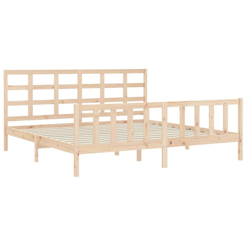 vidaXL Bed Frame without Mattress 200x200 cm Solid Wood Pine