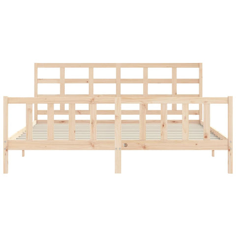 vidaXL Bed Frame without Mattress 200x200 cm Solid Wood Pine