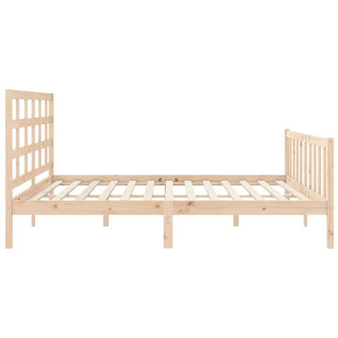 vidaXL Bed Frame without Mattress 200x200 cm Solid Wood Pine