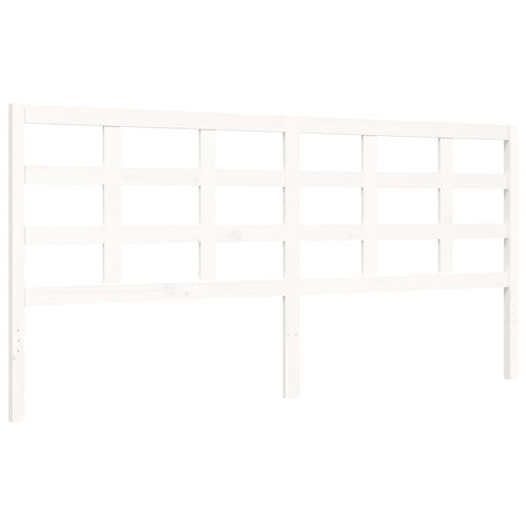 vidaXL Bed Frame without Mattress White 200x200 cm Solid Wood Pine