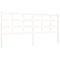vidaXL Bed Frame without Mattress White 200x200 cm Solid Wood Pine