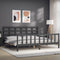 vidaXL Bed Frame without Mattress Grey 200x200 cm Solid Wood Pine