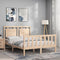 vidaXL Bed Frame without Mattress Small Double Solid Wood Pine