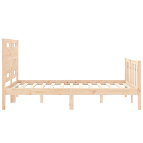 vidaXL Bed Frame without Mattress Small Double Solid Wood Pine