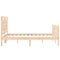 vidaXL Bed Frame without Mattress Small Double Solid Wood Pine