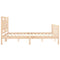 vidaXL Bed Frame without Mattress King Size Solid Wood Pine