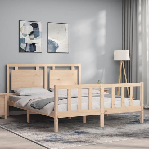 vidaXL Bed Frame without Mattress 160x200 cm Solid Wood Pine