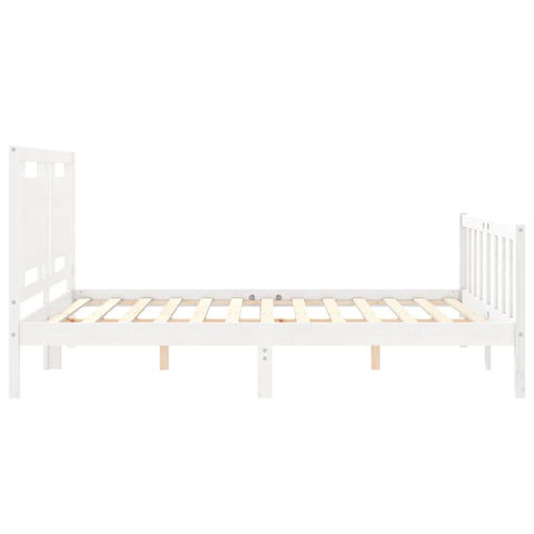 vidaXL Bed Frame without Mattress White 160x200 cm Solid Wood Pine